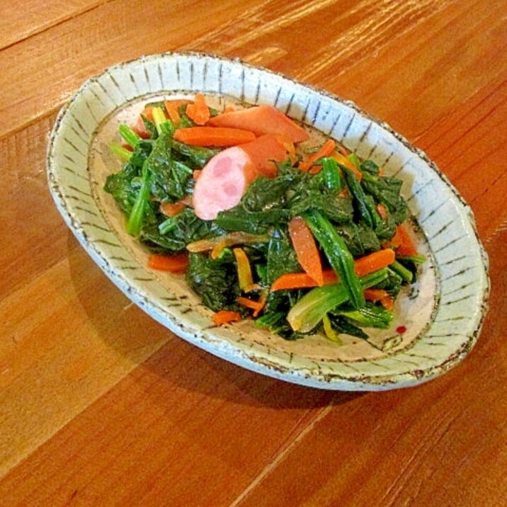 ほうれん草とウィンナーのバターソテー レシピ 作り方 By ぶるぶるらぶ 楽天レシピ
